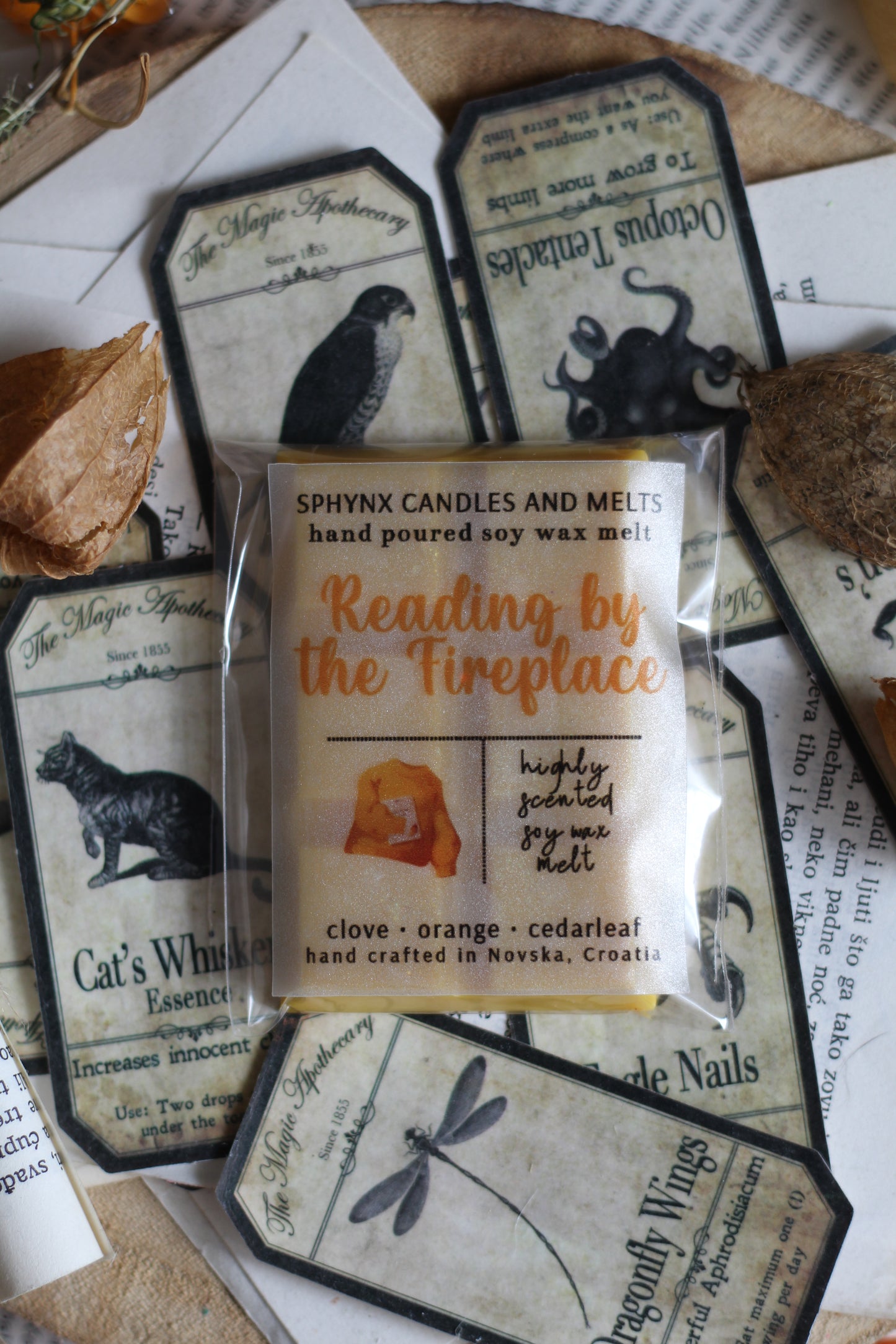 Reading by the Fireplace vosak za topljenje