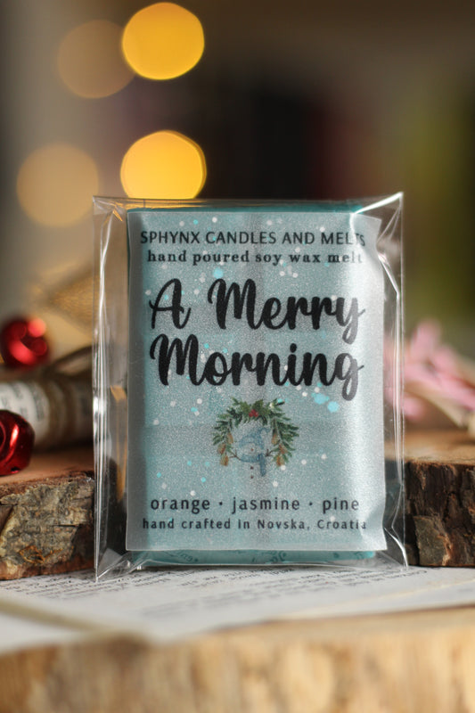 A Merry Morning, mirisni vosak za topljenje u obliku pločice