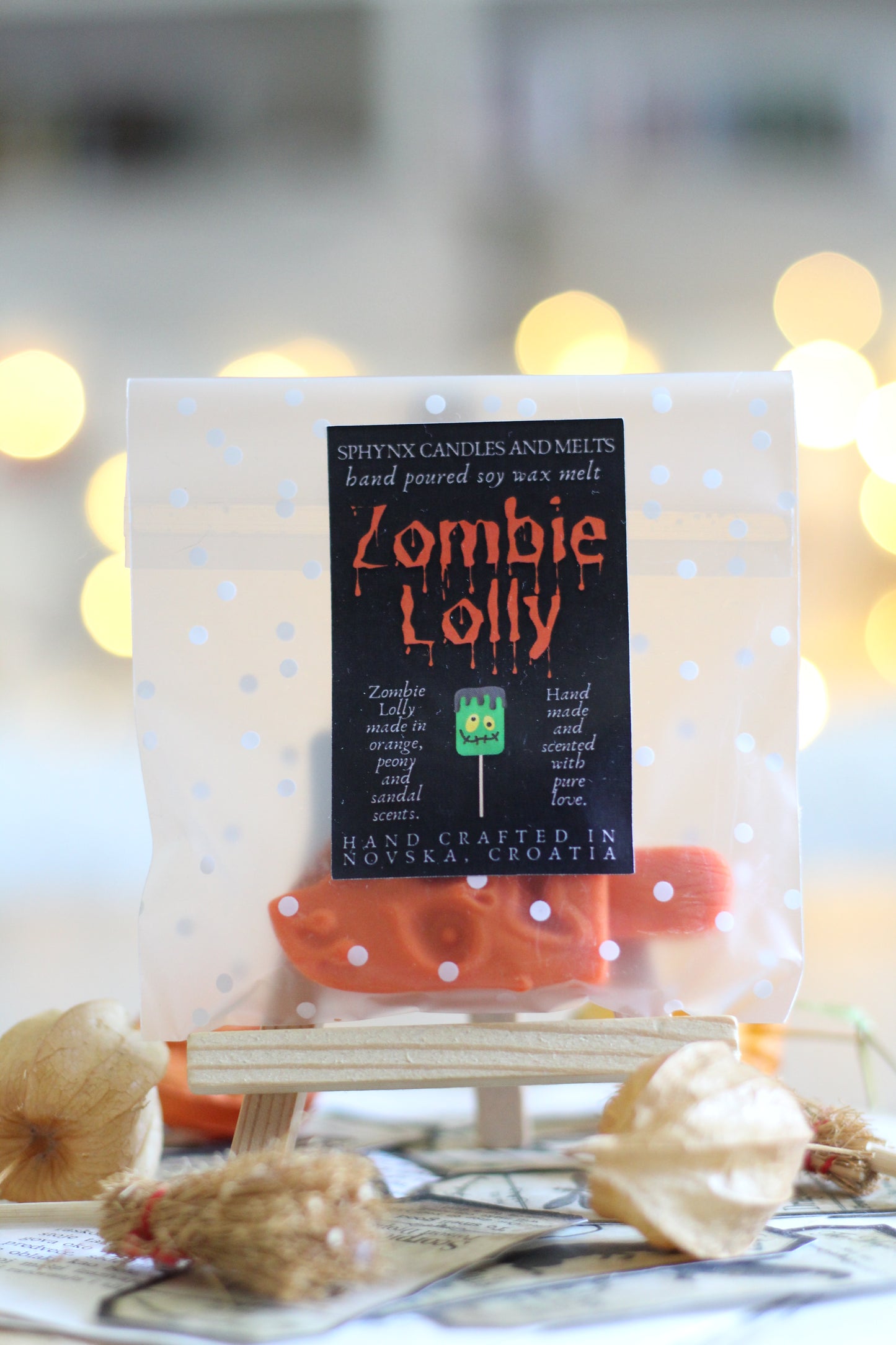 Zombie Lolly in Orange