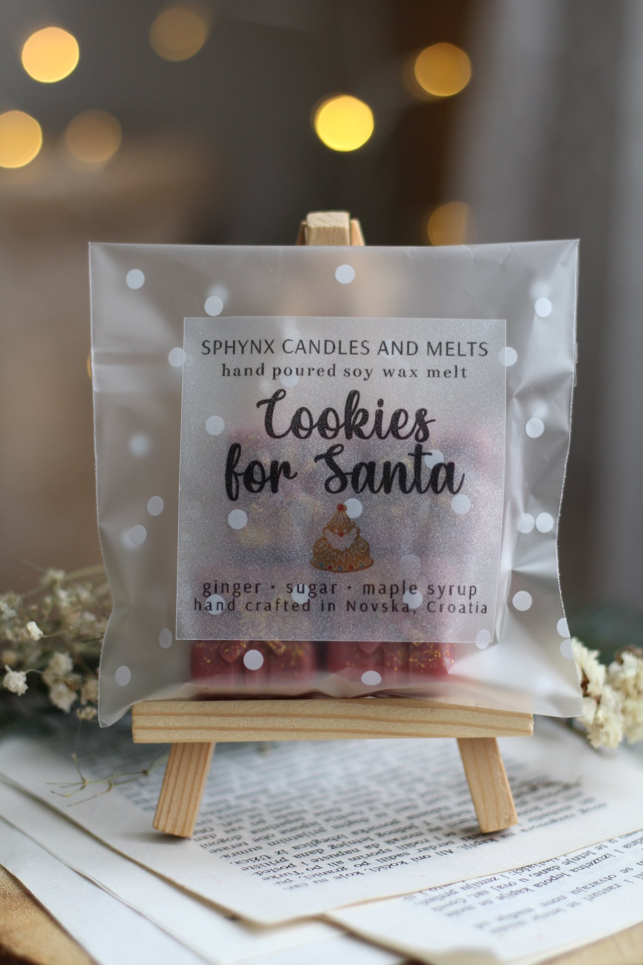 Cookies for Santa, mirisni vosak za topljenje u obliku paketića