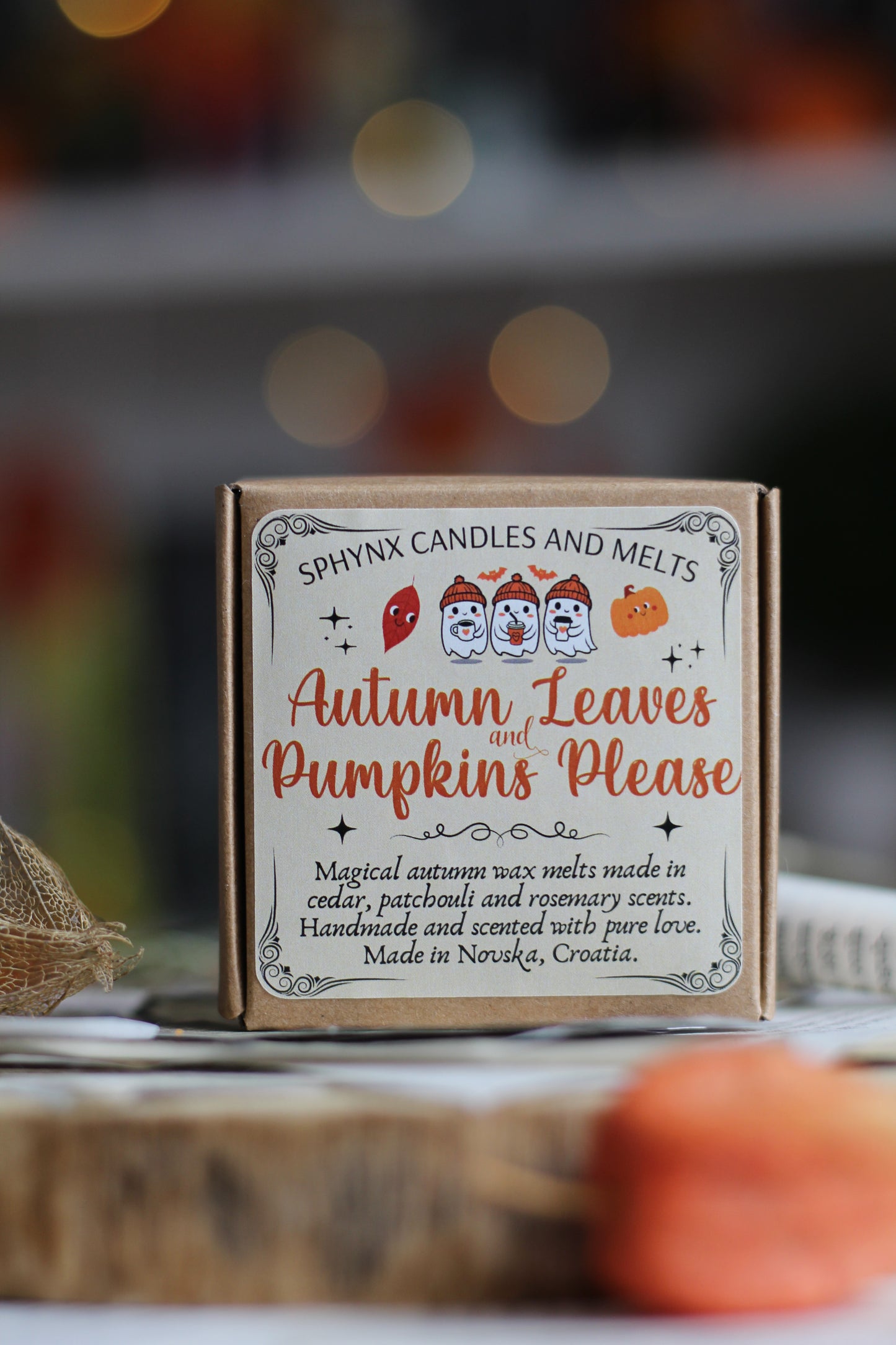 Autumn Leaves and Pumpkins Please vosak za topljenje