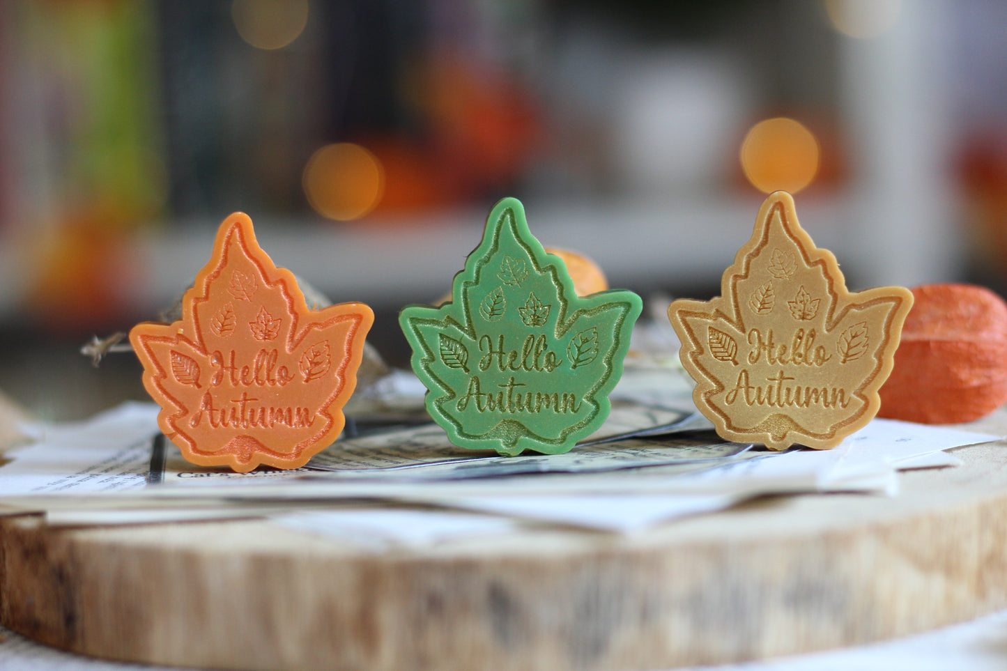 Autumn Leaves and Pumpkins Please vosak za topljenje