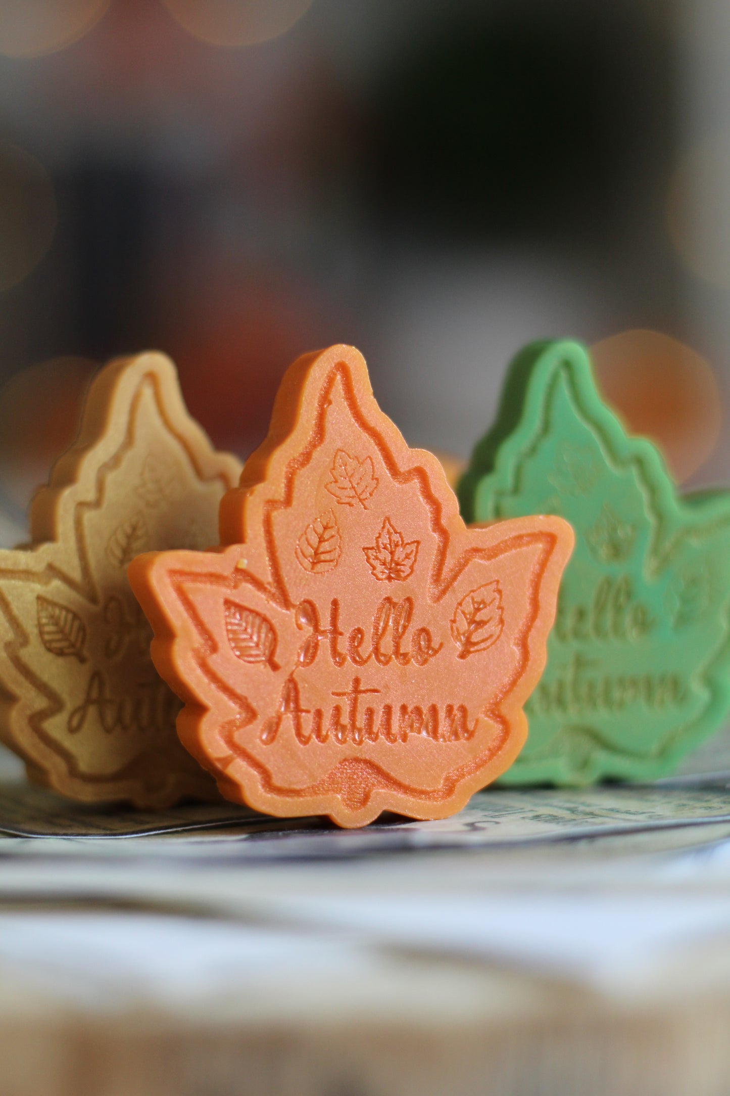 Autumn Leaves and Pumpkins Please vosak za topljenje