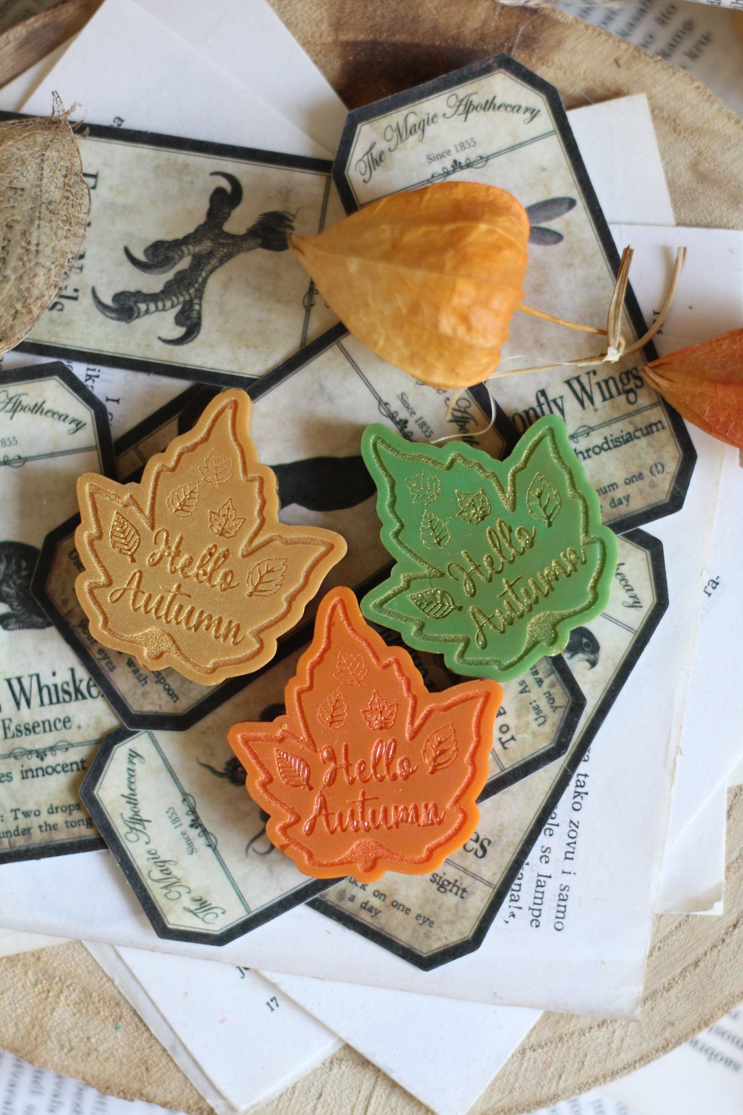 Autumn Leaves and Pumpkins Please vosak za topljenje