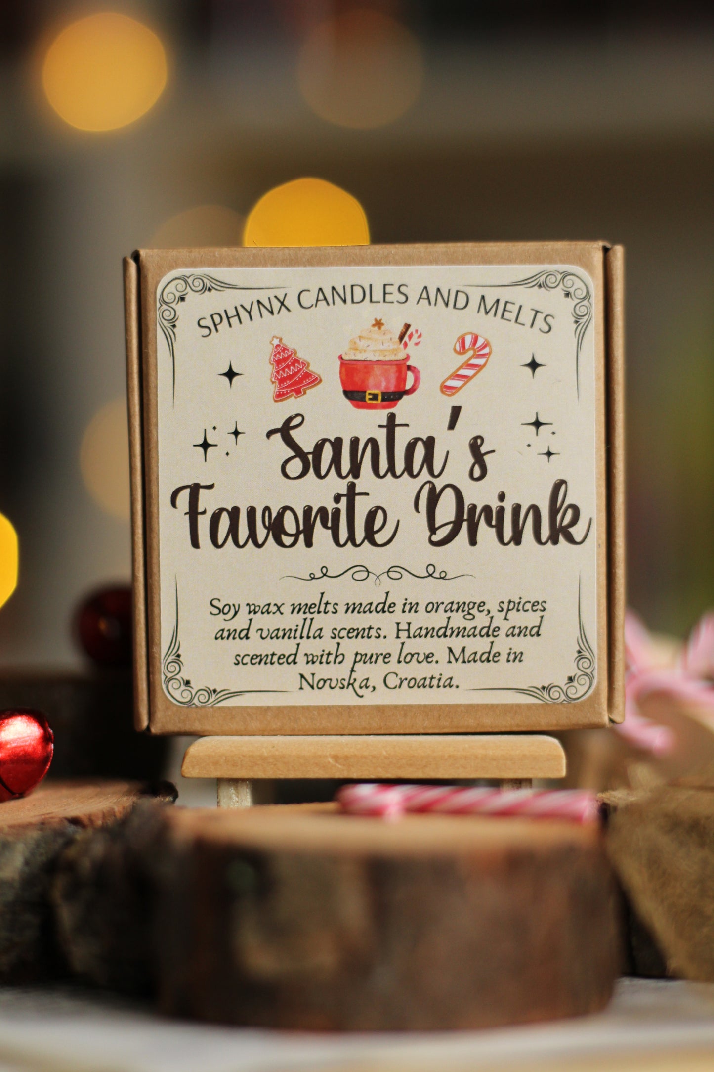 Santa's Favourite Drink, mirisni vosak za topljenje u obliku paketića