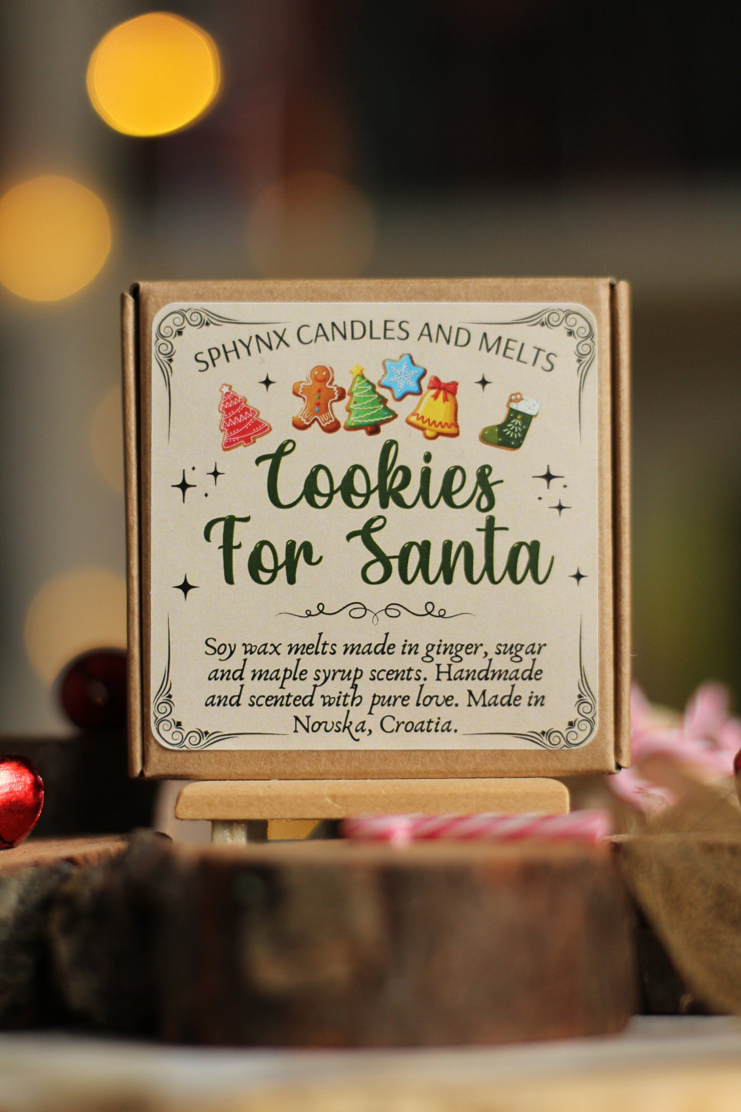 Cookies for Santa, mirisni vosak za topljenje u obliku paketića