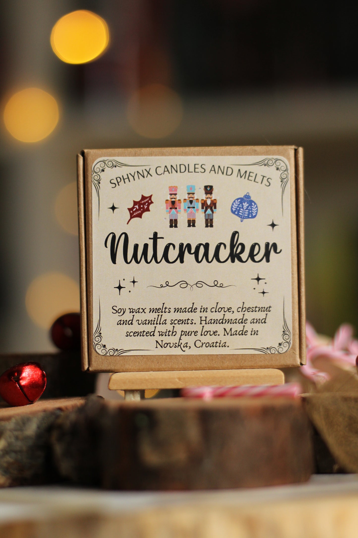 Nutcracker, mirisni vosak za topljenje u obliku paketića