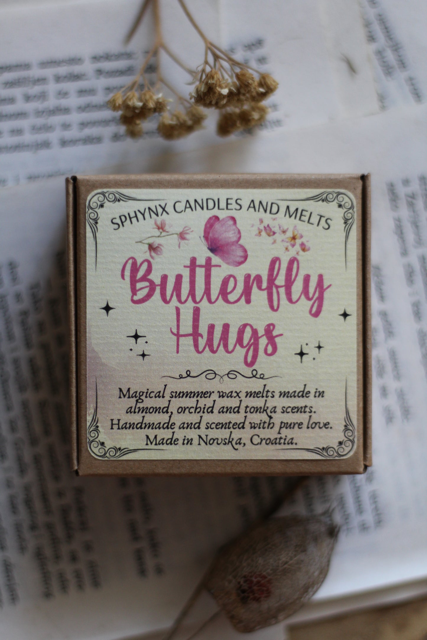 Butterfly Hugs vosak za topljenje