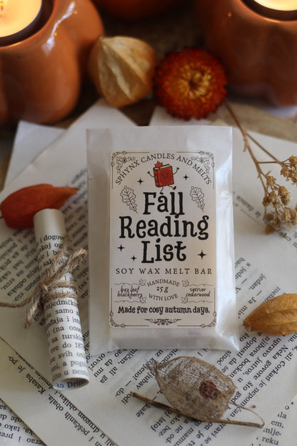 Fall Reading List vosak za topljenje