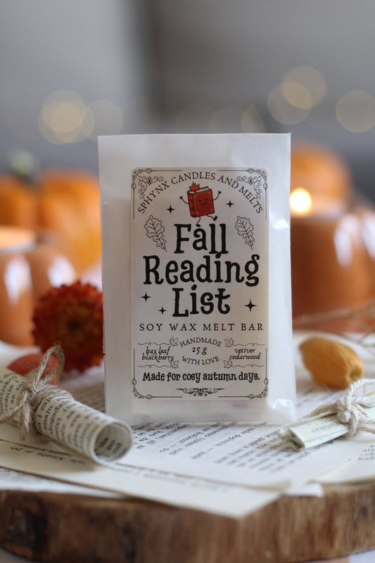Fall Reading List vosak za topljenje